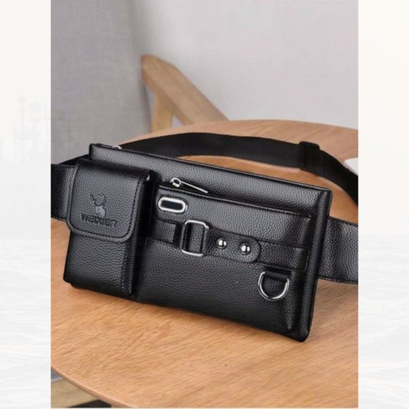 New Basic Waist Bag Black 123 - Picture 3 of 4